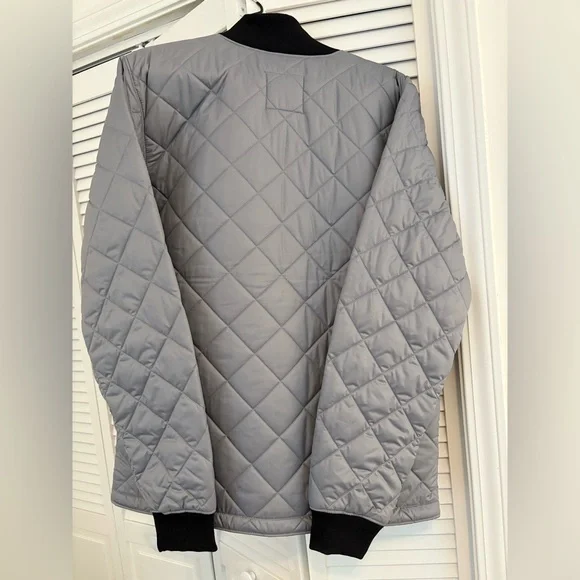 The North Face Men's Light Gray Quilted Puffer Cuchillo Jacket